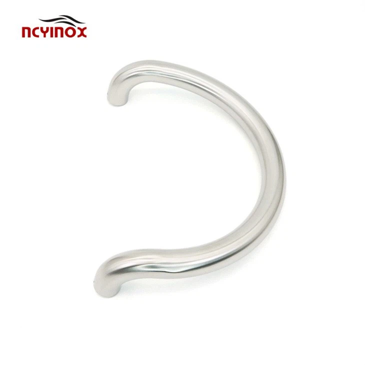 Aluminium Door C Shape Pull Handle With Ends Bended Round
