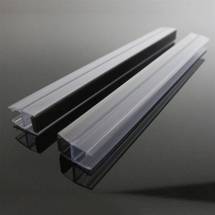 Fine Bathroom Glass Door Black PVC Shower Room Sealing Long Waterproof Bathroom Seal Strip